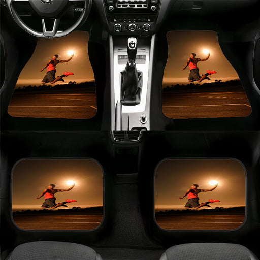 sun down basketball Car floor mats Universal fit