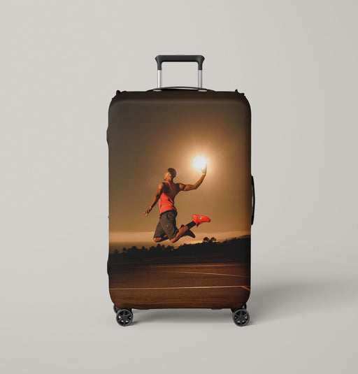 sun down basketball Luggage Covers | Suitcase