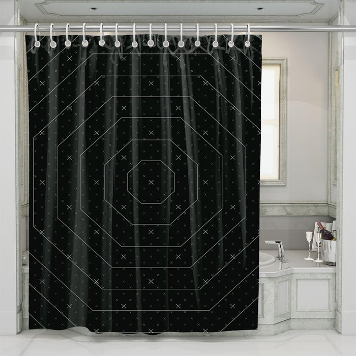 thin infinity arena neon genesis evangelion shower curtains