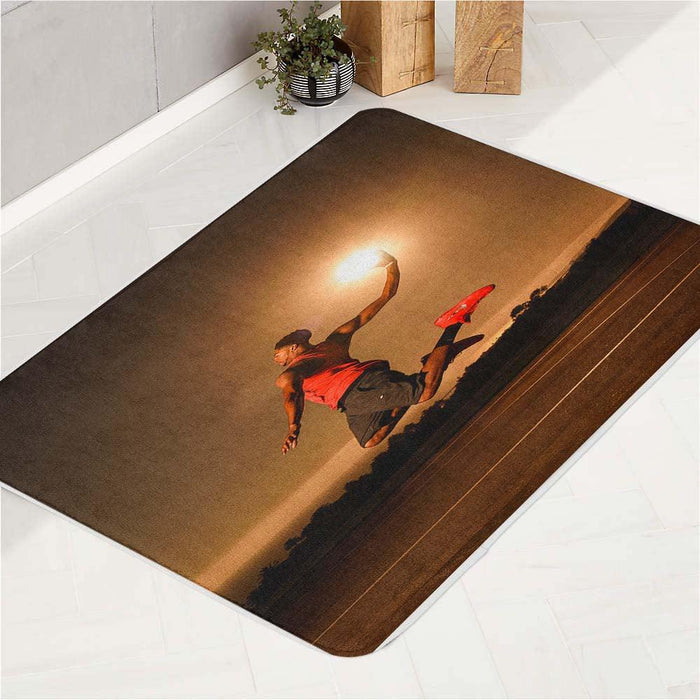 sun down basketball bath rugs