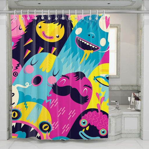 vector adventure time shower curtains