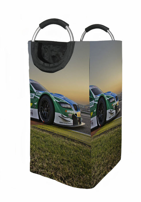 sunset with the car racing Laundry Hamper | Laundry Basket