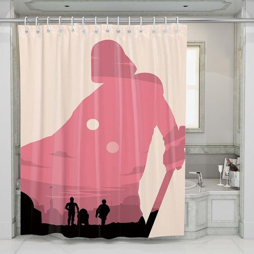 vector star wars a new hope shower curtains