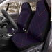 thin lines minimalist dark Car Seat Covers