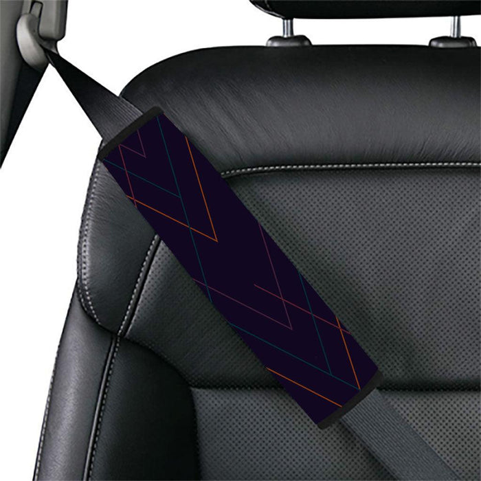 thin lines minimalist dark Car seat belt cover