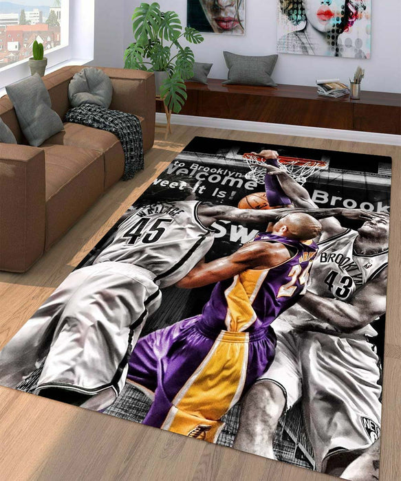 super game nba lakers Living room carpet rugs