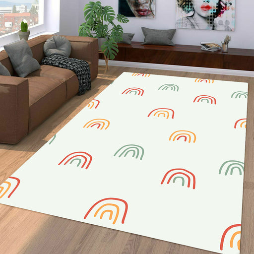 three lines to make a rainbow Living room carpet rugs