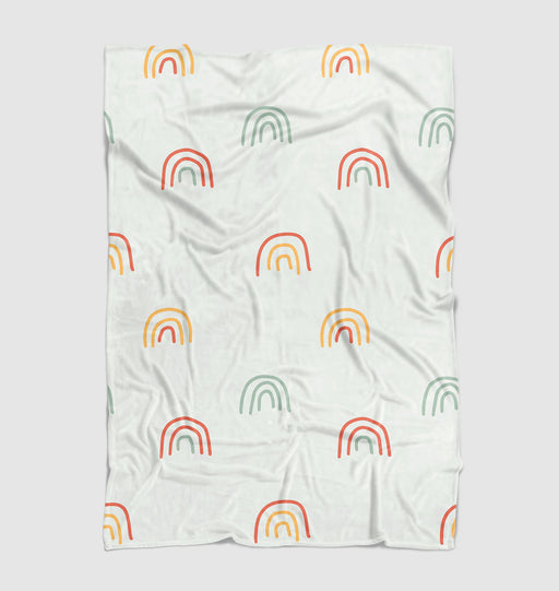 three lines to make a rainbow Ultra soft fleece blanket