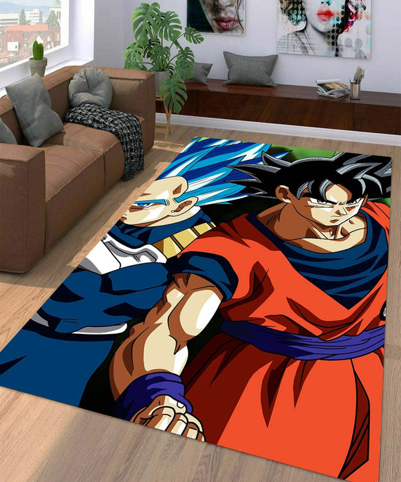 vegeta and goku Living room carpet rugs