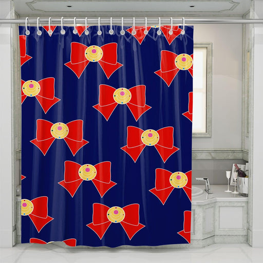 tie of sailor moon anime retro shower curtains