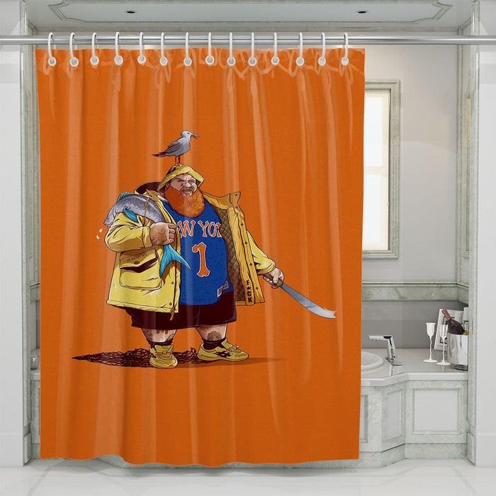 supporters of new york knicks shower curtains