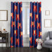 tie of sailor moon anime retro window Curtain