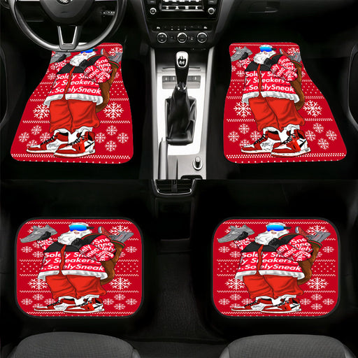 supreme santa cartoon yezzy Car floor mats Universal fit