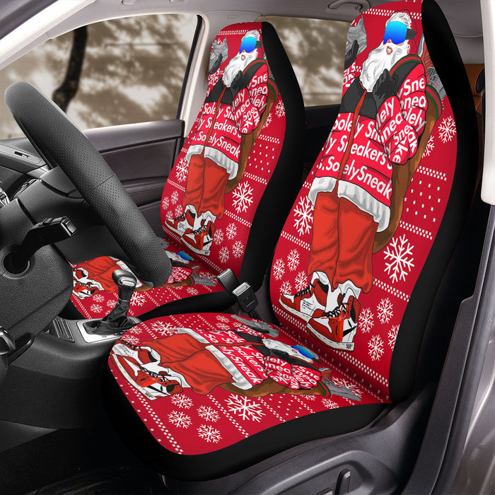 supreme santa cartoon yezzy Car Seat Covers