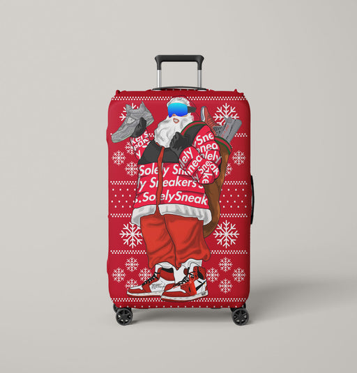 supreme santa cartoon yezzy Luggage Covers | Suitcase