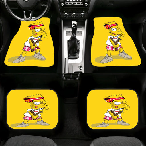 supreme stuff the simpsons Car floor mats Universal fit