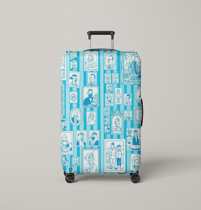 tintin special animation character Luggage Cover | suitcase