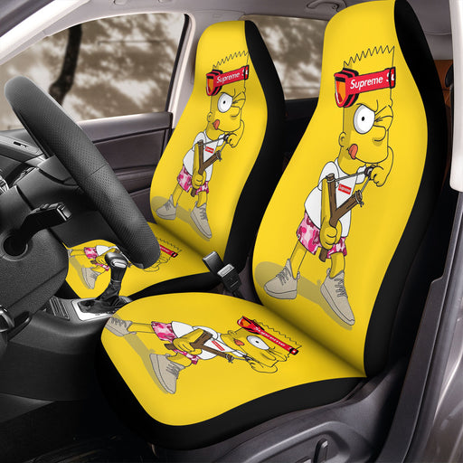 supreme stuff the simpsons Car Seat Covers