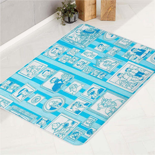 tintin special animation character bath rugs