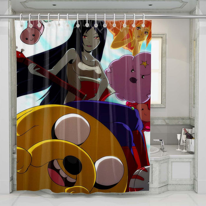 very cute jack adventure time shower curtains