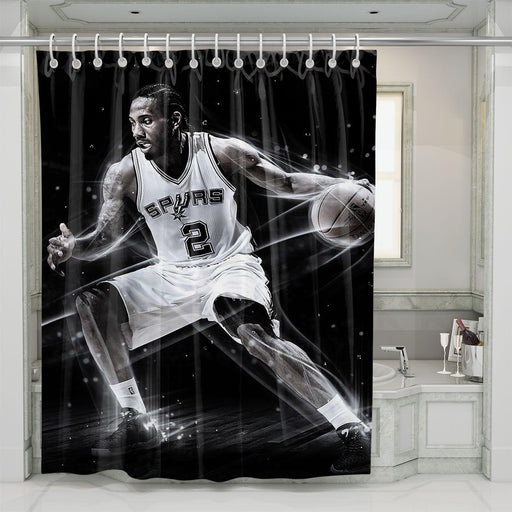 suprs in action player shower curtains