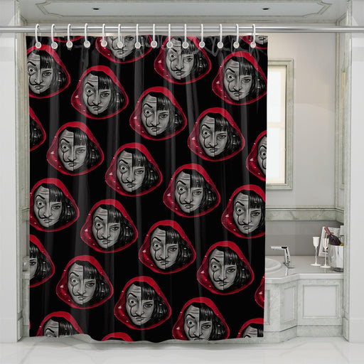 tokio bella ciao money heist shower curtains