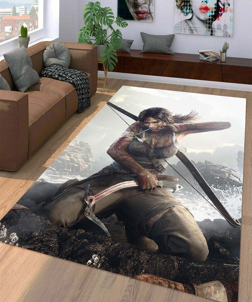 survive tomb raider lara croft Living room carpet rugs