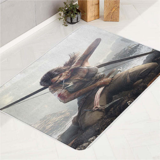 survive tomb raider lara croft bath rugs