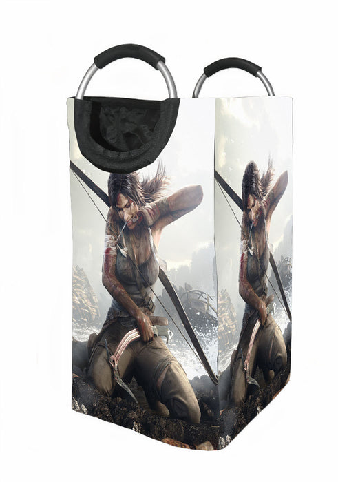 survive tomb raider lara croft Laundry Hamper | Laundry Basket