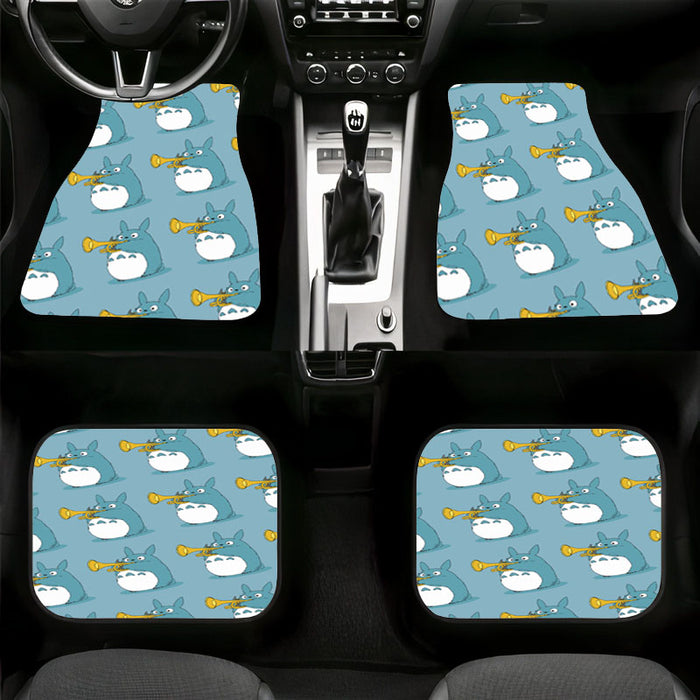 totoro playing trumpet ghibli Car floor mats Universal fit