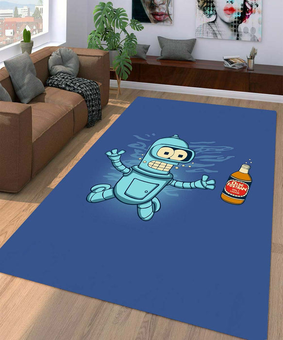 swiming Futurama Nirvana Parody Living room carpet rugs