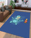 swiming Futurama Nirvana Parody Living room carpet rugs