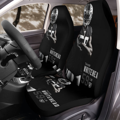 tahir whitehead raiders football Car Seat Covers