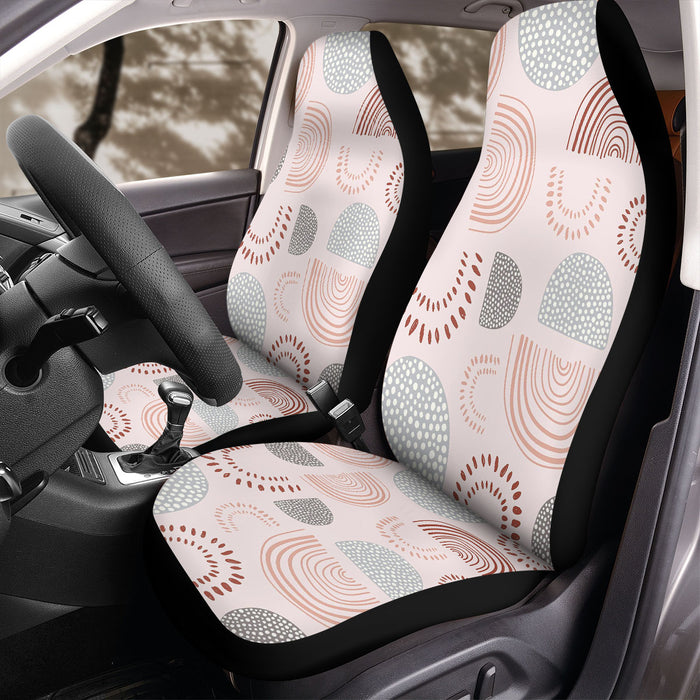 traditional ornament oval and lines Car Seat Covers