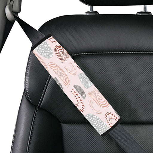 traditional ornament oval and lines Car seat belt cover