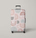 traditional ornament oval and lines Luggage Cover | suitcase