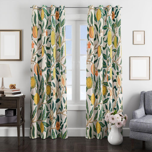 tree fruits floral pattern window Curtain