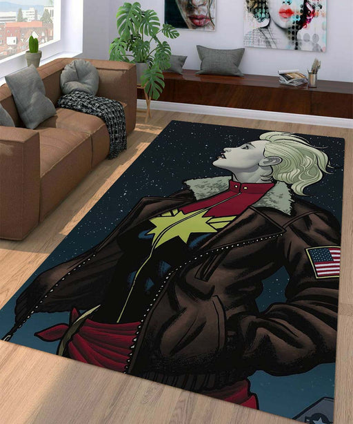 vintage captian marvel Living room carpet rugs