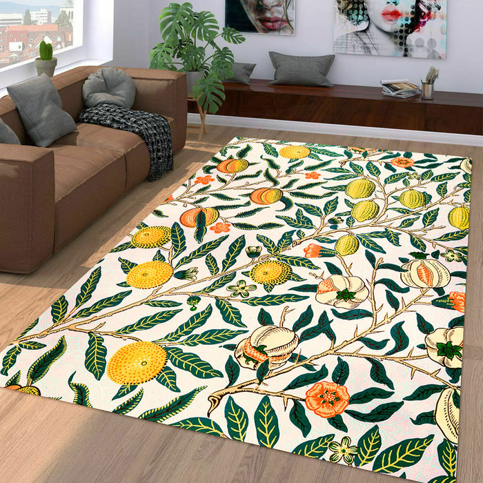 tree fruits floral pattern Living room carpet rugs