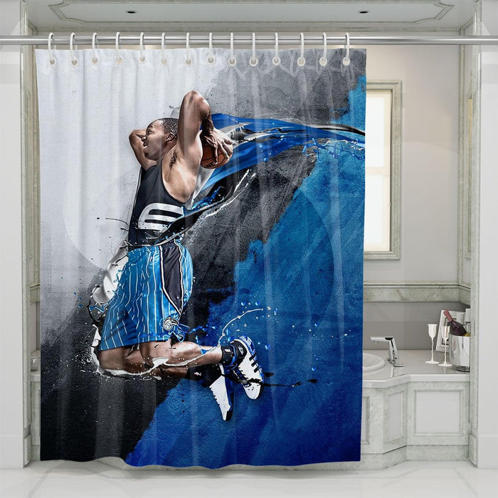 take a slam dunk nba shower curtains