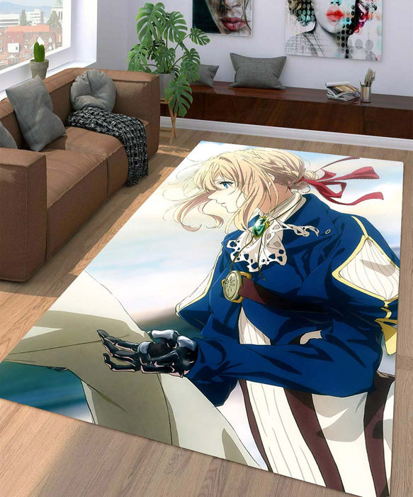 violet evergarden anime Living room carpet rugs