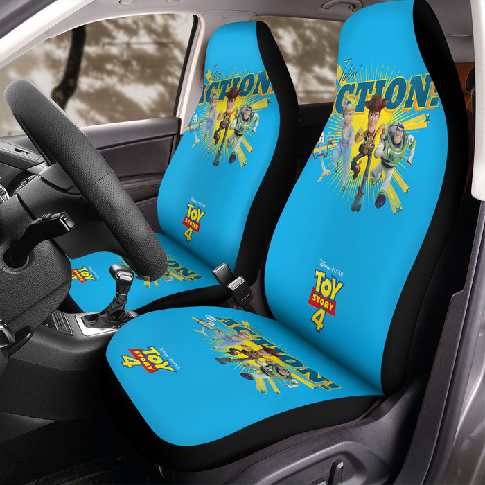 takin action for disney and pixar Car Seat Covers