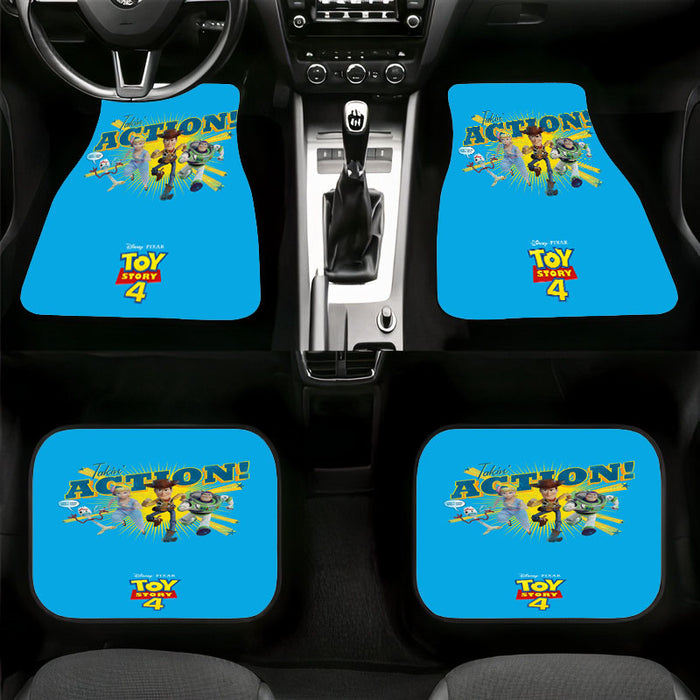 takin action for disney and pixar Car floor mats Universal fit