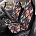 triadic color square and line Car Seat Covers