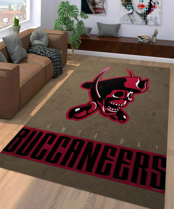 tampa bay buccaneers logo Living room carpet rugs