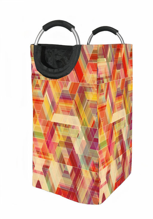 triangle abstract grainy Laundry Hamper | Laundry Basket