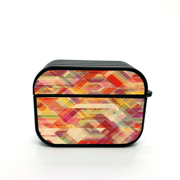 triangle abstract grainy airpods case