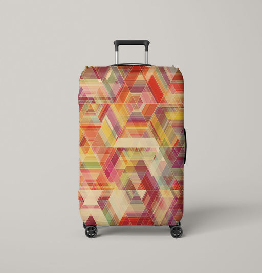 triangle abstract grainy Luggage Cover | suitcase