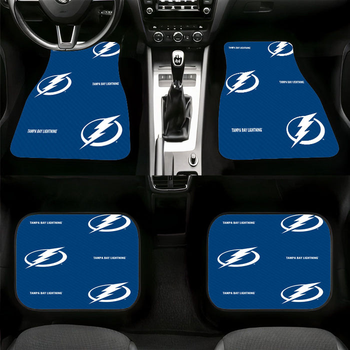 tampa bay lighning pattern Car floor mats Universal fit