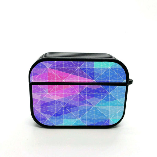 triangle geometry line pattern airpods case